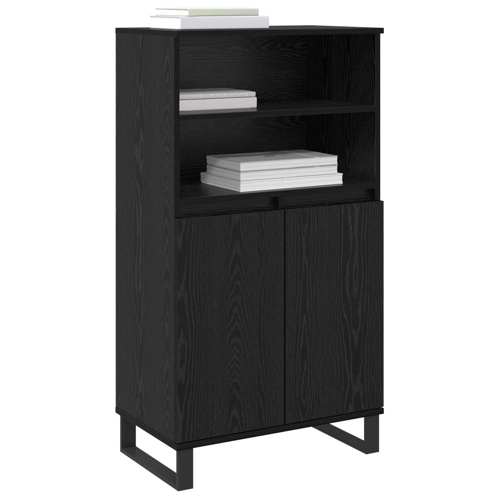 Highboard Crna 60 x 36 x 110 cm Konstruirano drvo
