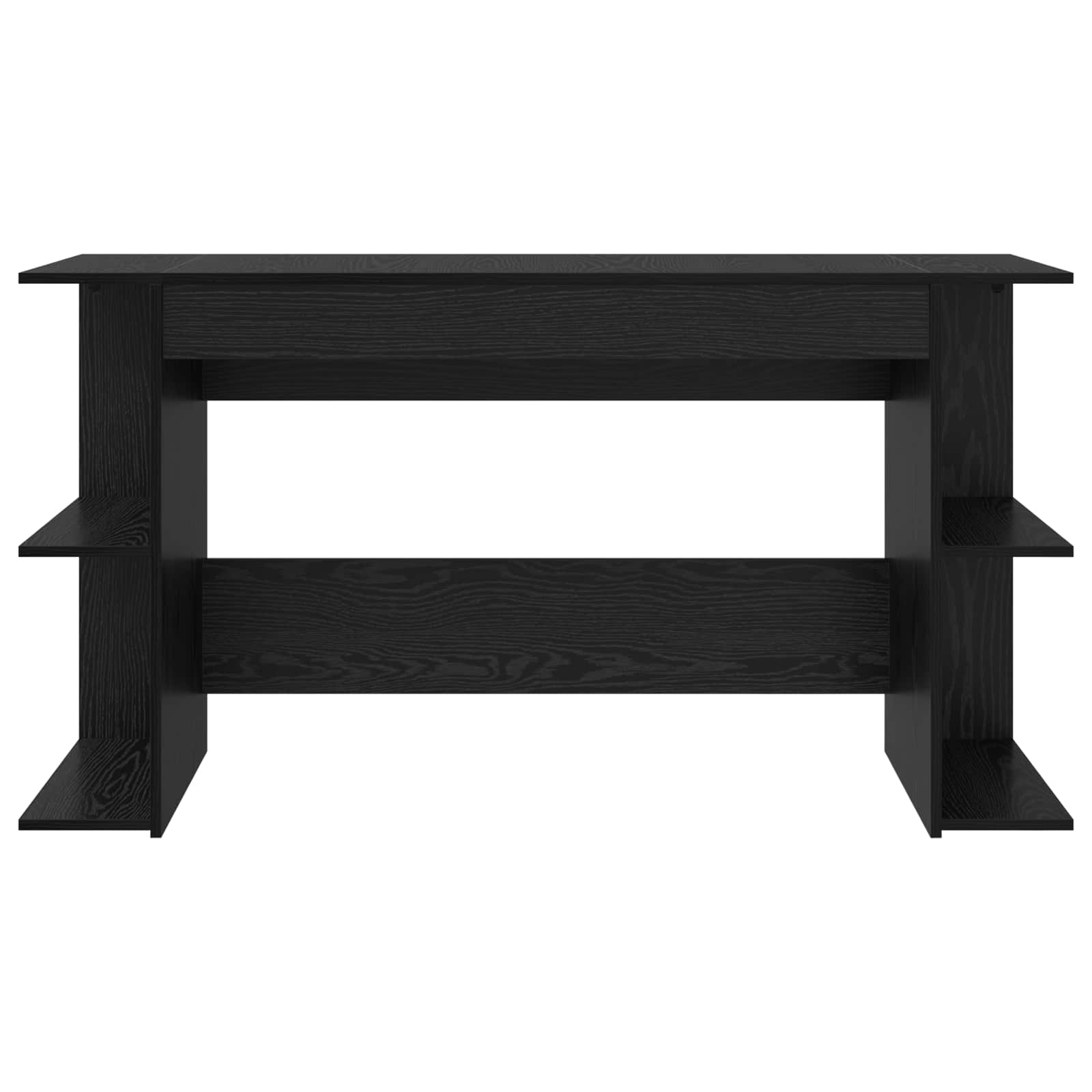 Stol s policom Crni hrast 140 x 50 x 75 cm Konstruirano drvo