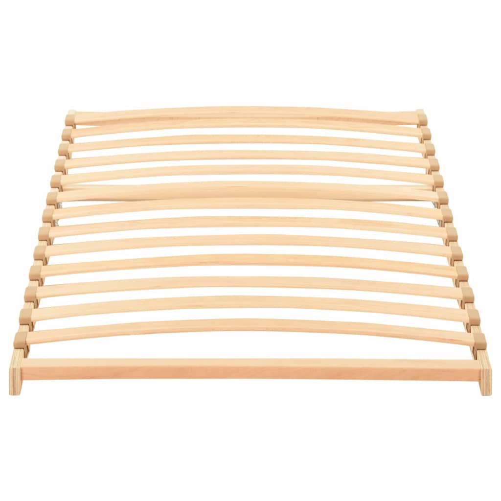 Ležaj s letvicama Smeđa 70 x 190 cm Čvrsto drvo bukve