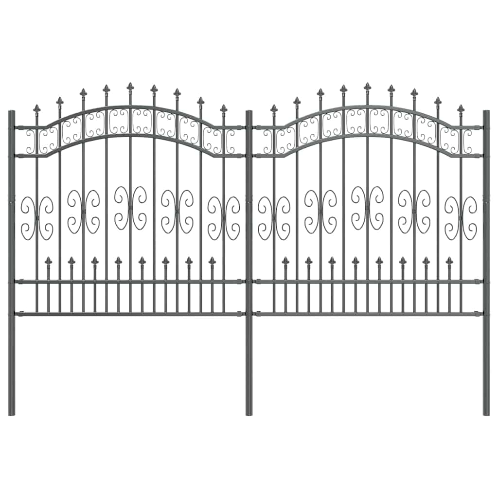 Vrtna Ograda KAMPEN 240 x 166 cm Mesh Siva