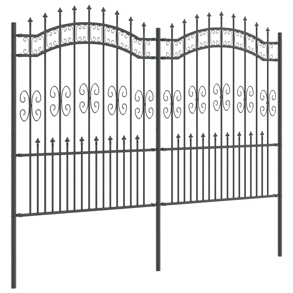 Vrtna Ograda KAMPEN 240 x 202,5 cm Mesh Siva
