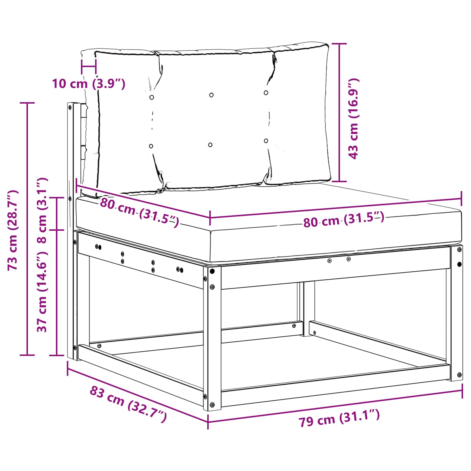 Set vanjskih sofa 3 kom. Bijela i svjetlosiva Poliester