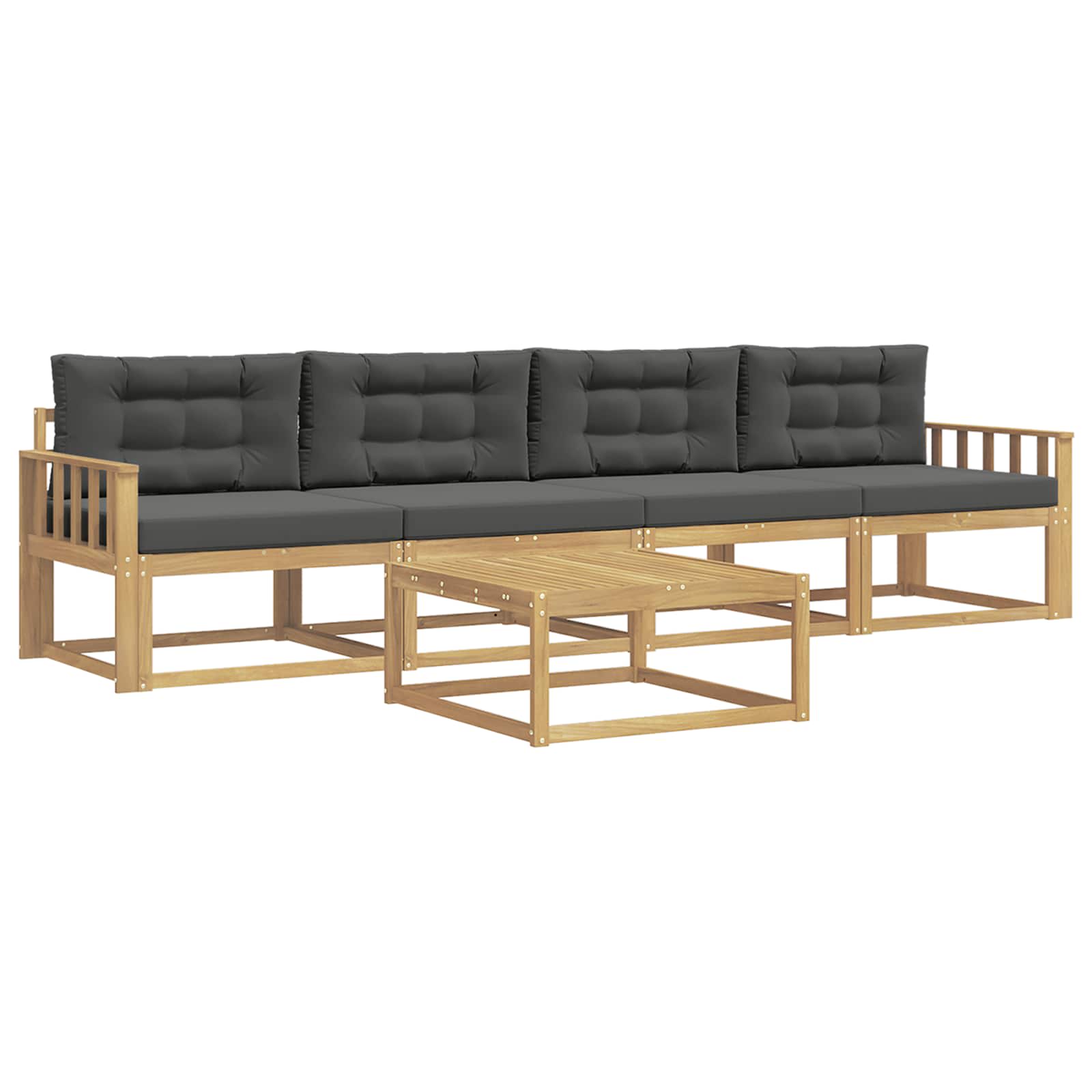 Set vanjskih sofa 4 kom. Bijela i antracit