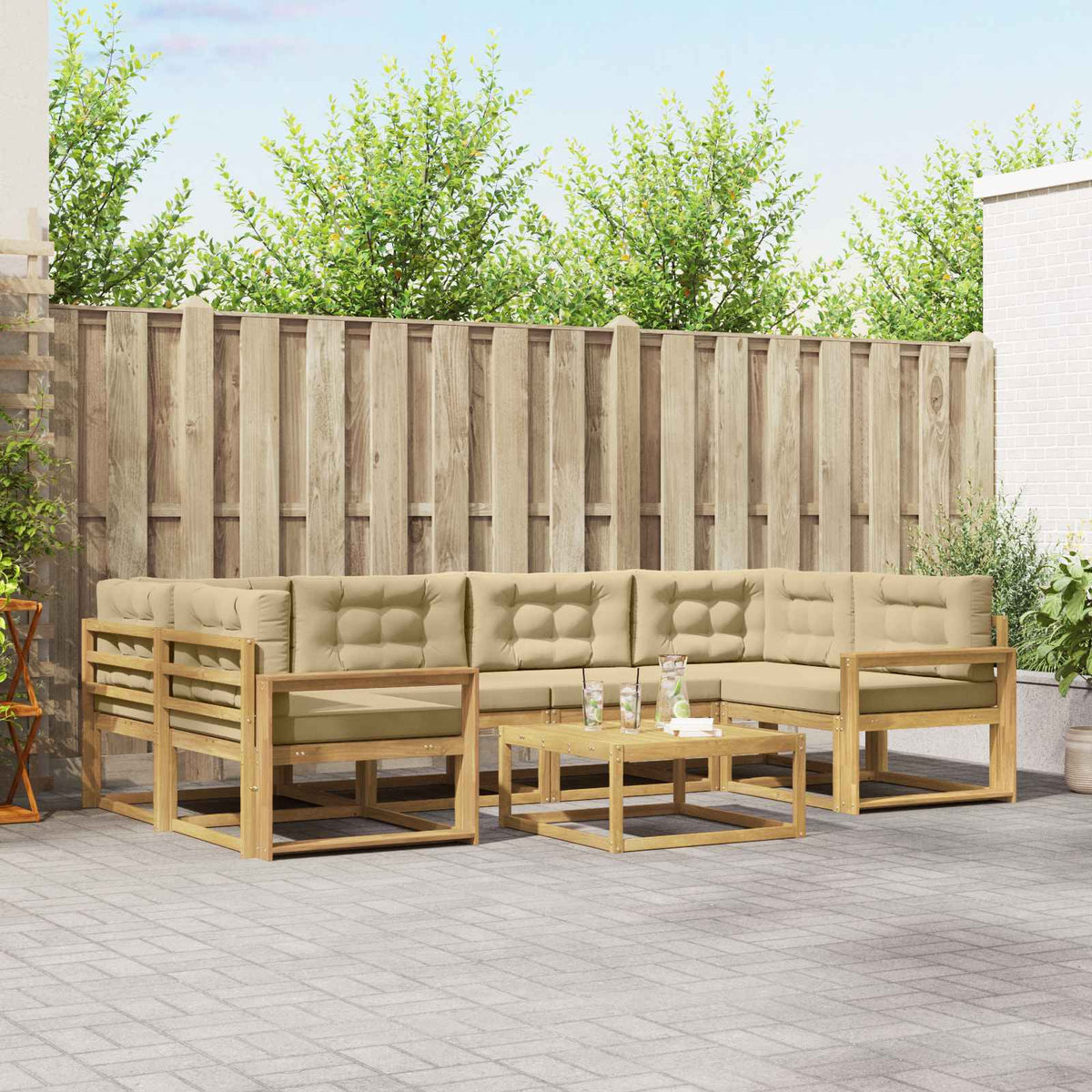 Set vanjskih sofa 7 pcs