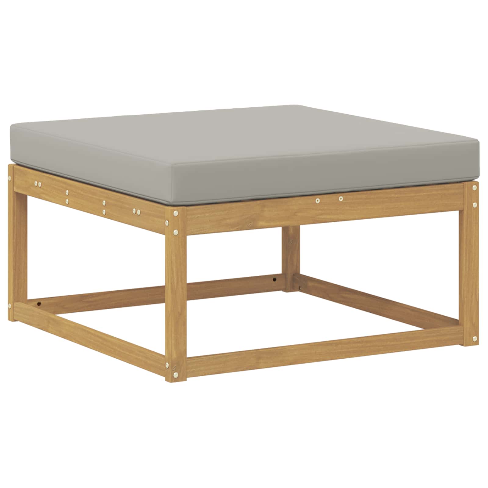 Set vanjskih sofa 4 kom. Bijela i svjetlosiva Poliester