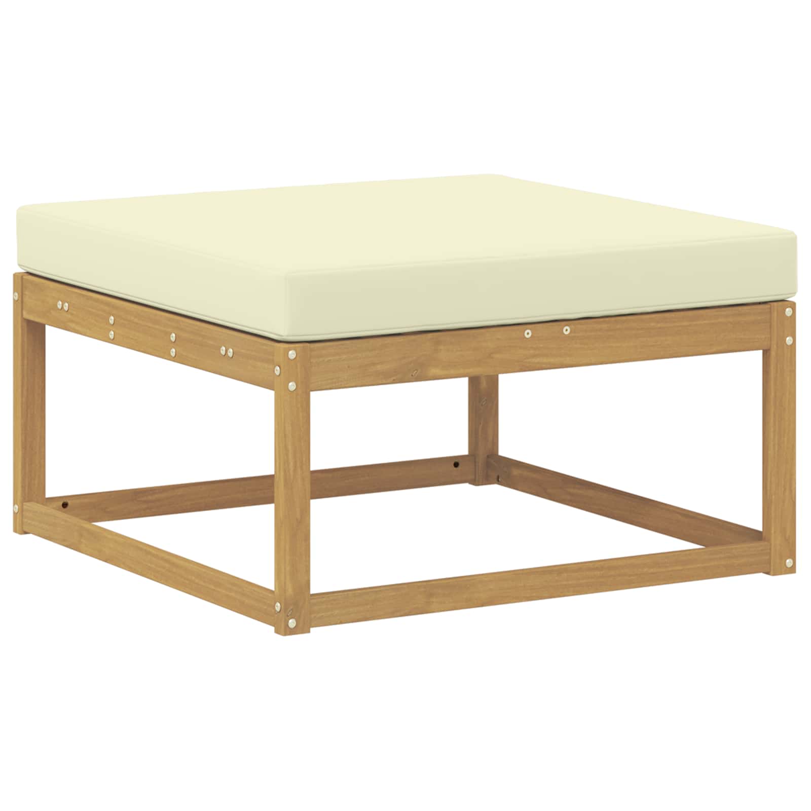 Set vanjskih sofa 6 kom. Bijela i krem Poliester