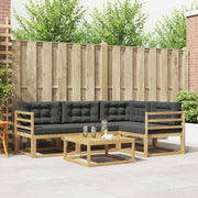 Set vanjskih sofa 5 pcs Bijela i antracit 79 x 79 x 37 cm