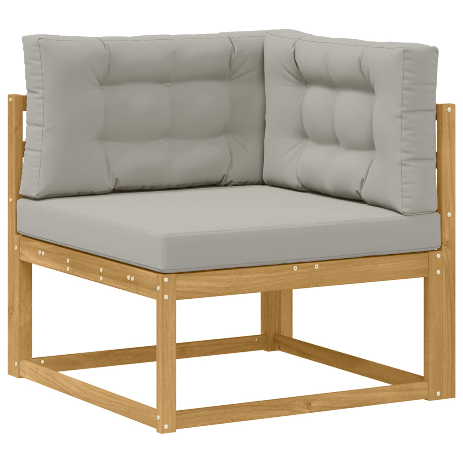 Set vanjskih sofa 5 pcs Bijela i svjetlosiva 79 x 79 x 37 cm