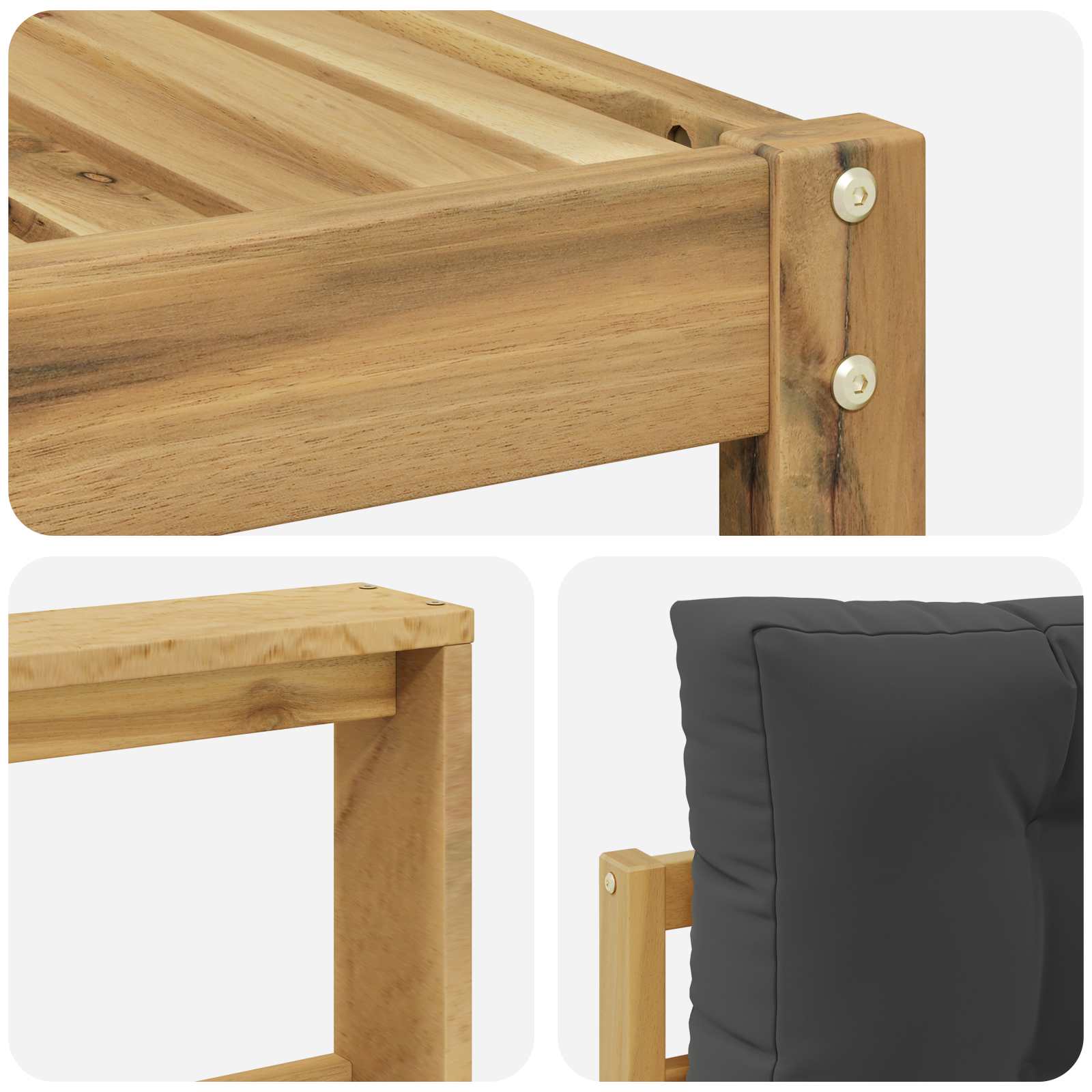 Set vanjskih sofa 6 pcs Bijela i antracit 79 x 79 x 37 cm