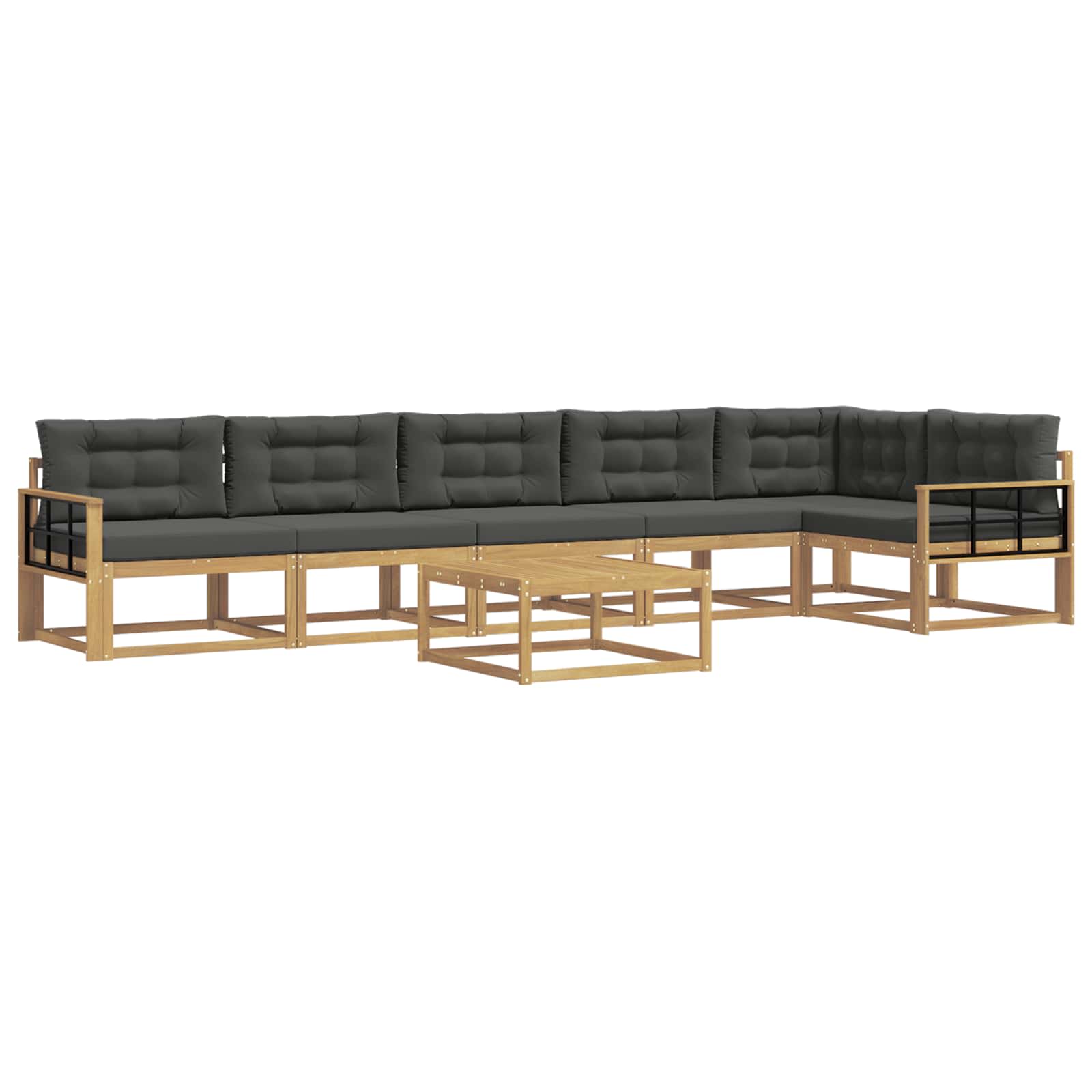 Set vanjskih sofa 7 pcs Bijela i antracit 79 x 79 x 37 cm