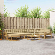 Set vanjskih sofa 8 kom. Bijela i bež