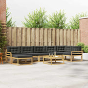 Set vanjskih sofa 8 kom. Bijela i antracit