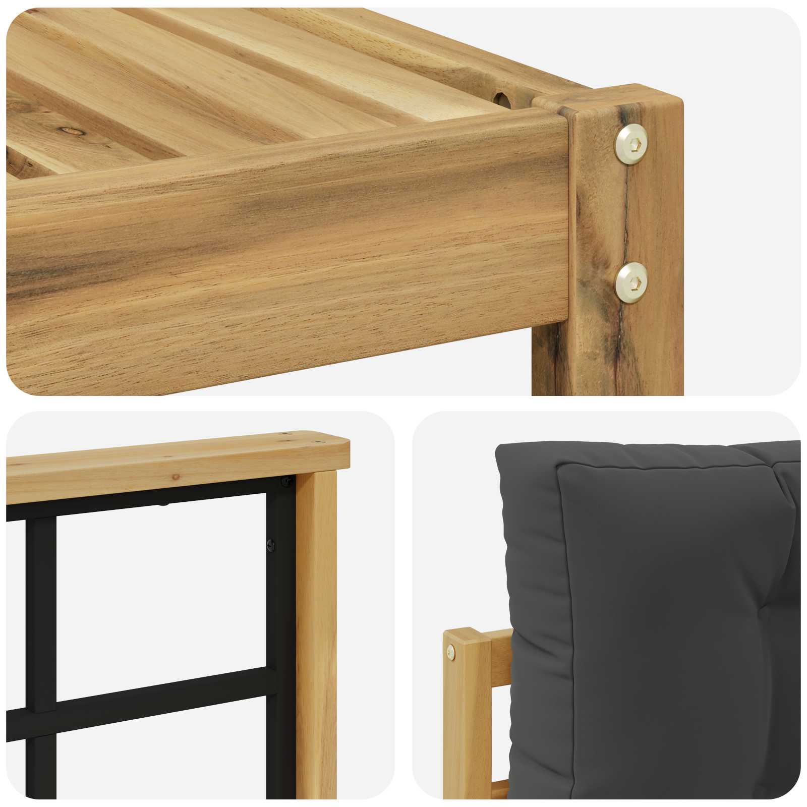 Set vanjskih sofa 8 pcs Bijela i antracit