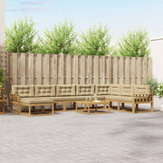 Set vanjskih sofa 9 kom. Bijela i bež