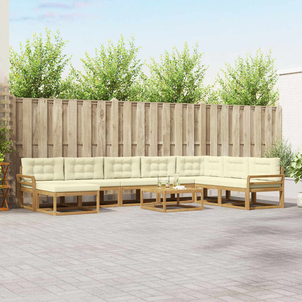 Set vanjskih sofa 9 kom. Poliester