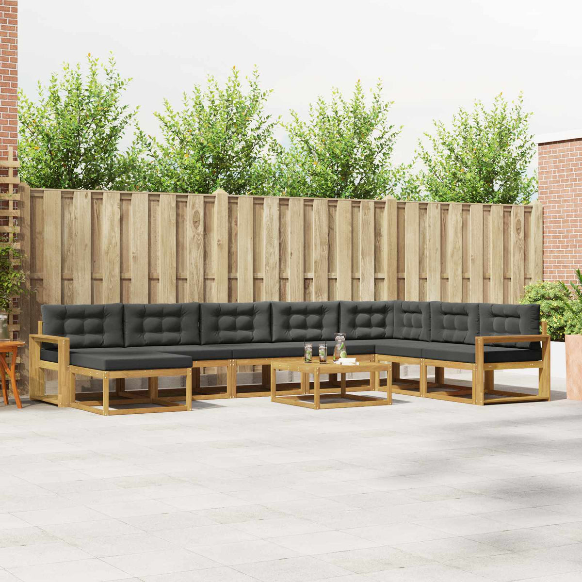 Set vanjskih sofa 9 kom. Poliester