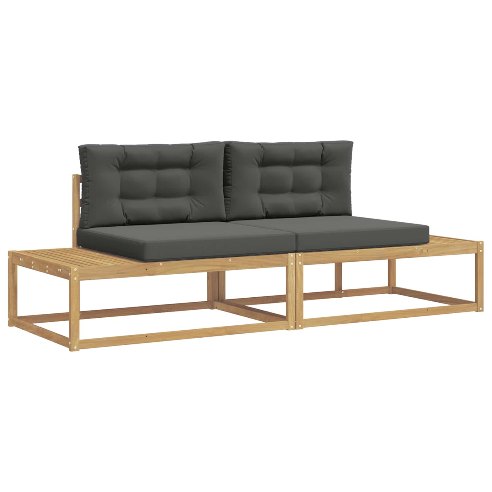 Set vanjskih sofa Bijela 230,5 x 83 x 73 cm Poliester