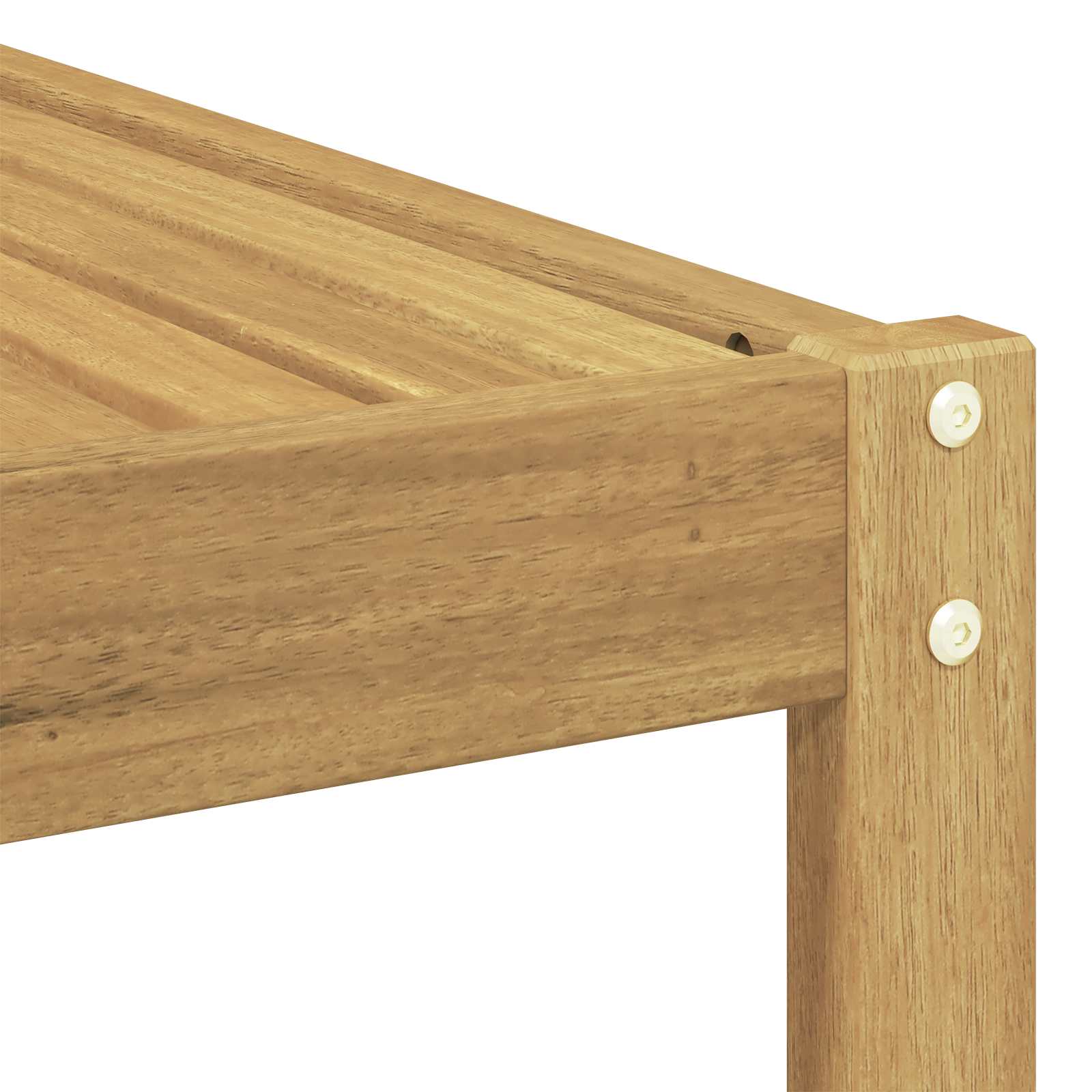 Set vanjskih sofa 5 kom. Bijela Poliester