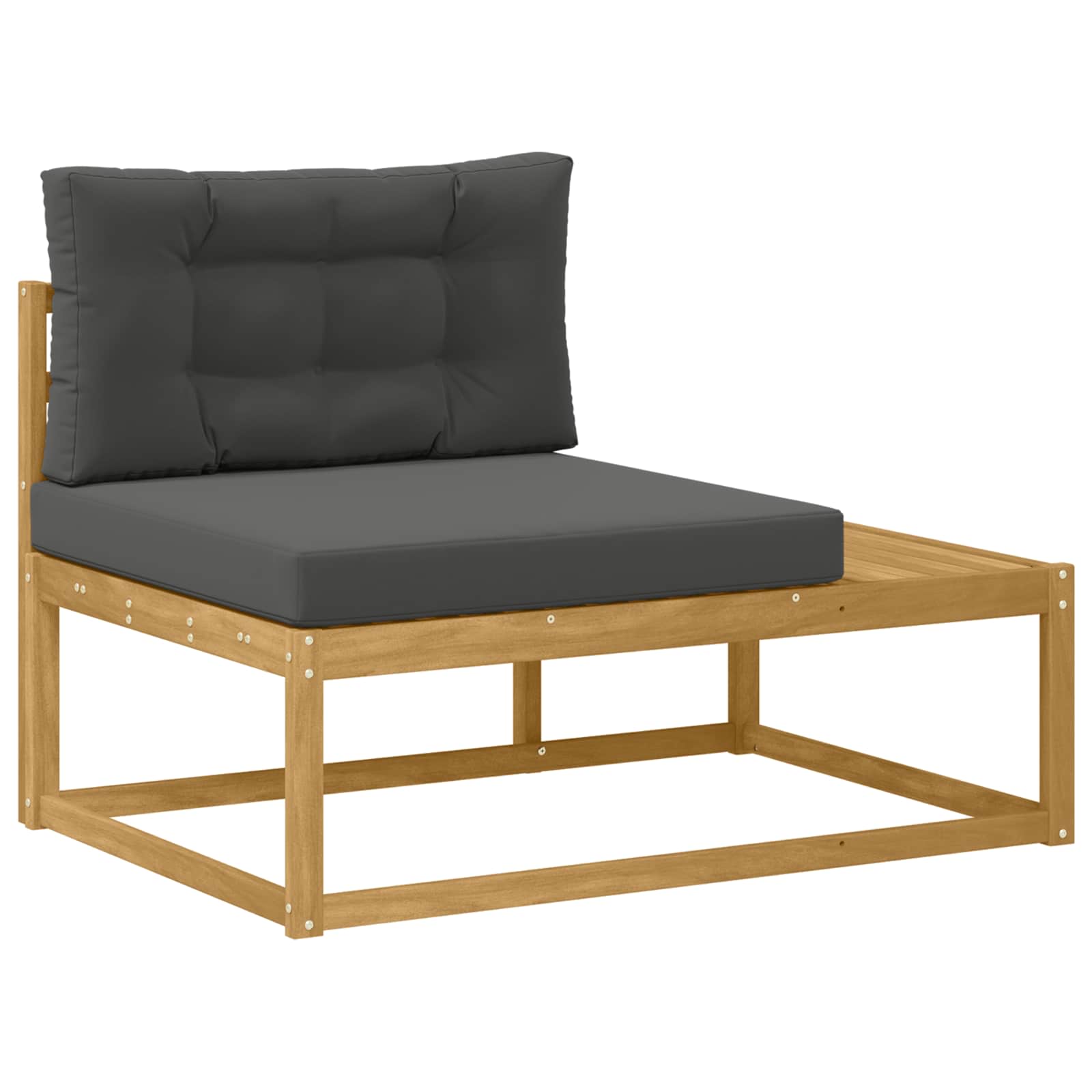 Set vanjskih sofa 5 kom. Bijela Poliester