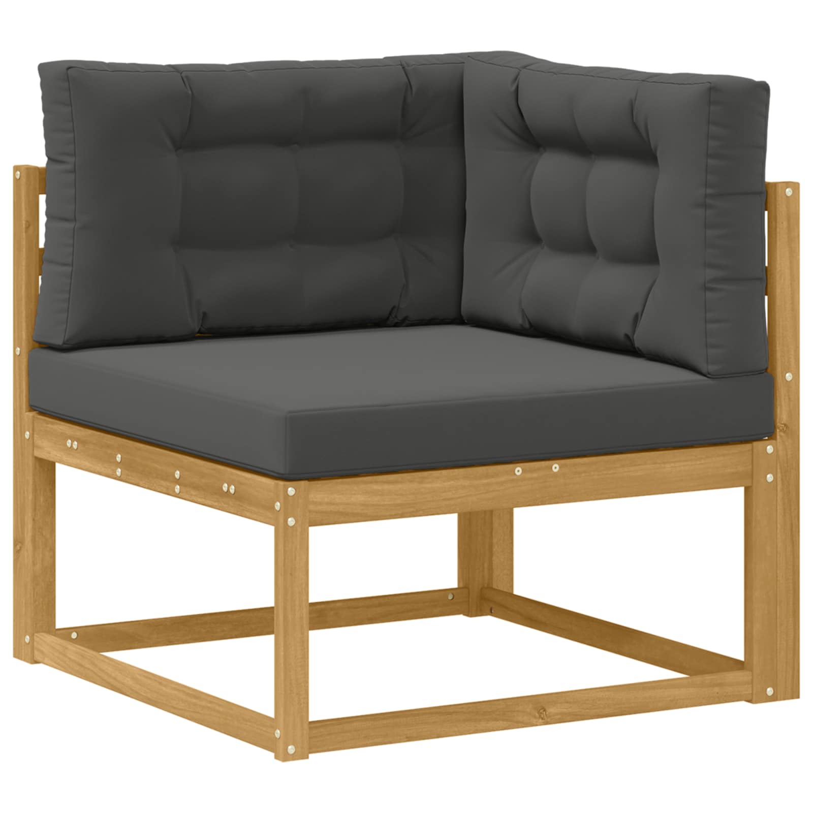 Set vanjskih sofa 5 kom. Bijela Poliester