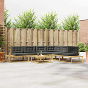 7 kom. Set vanjskih sofa Poliester Bijela