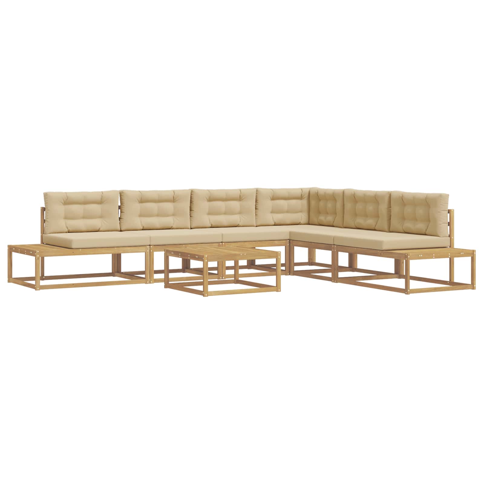 Set vanjskih sofa s jastukom Bijela 79 x 79 x 37 cm Poliester