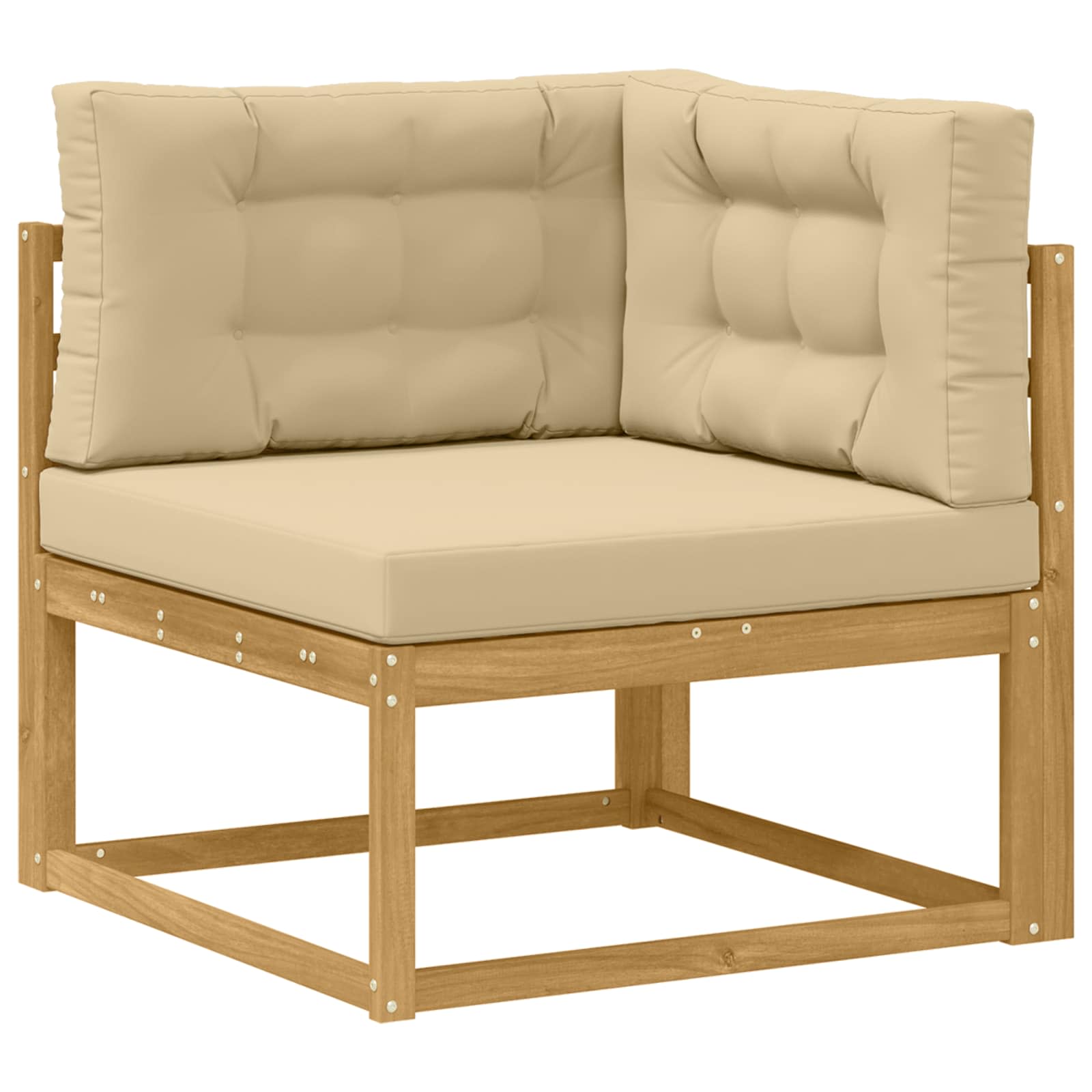 Set vanjskih sofa 11 kom. Bijela i bež