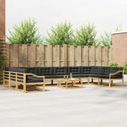 Set vanjskih sofa 11 kom. Bijela i antracit