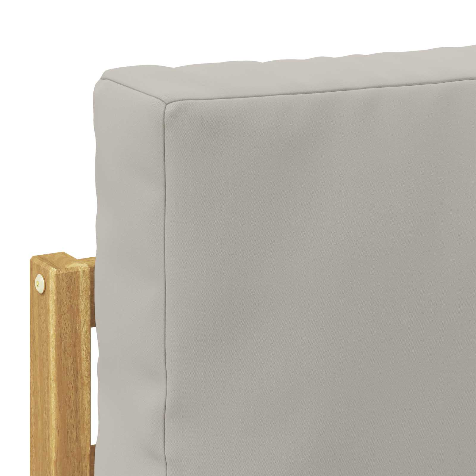 Set vanjskih sofa 3 kom. Bijela i svjetlosiva Poliester