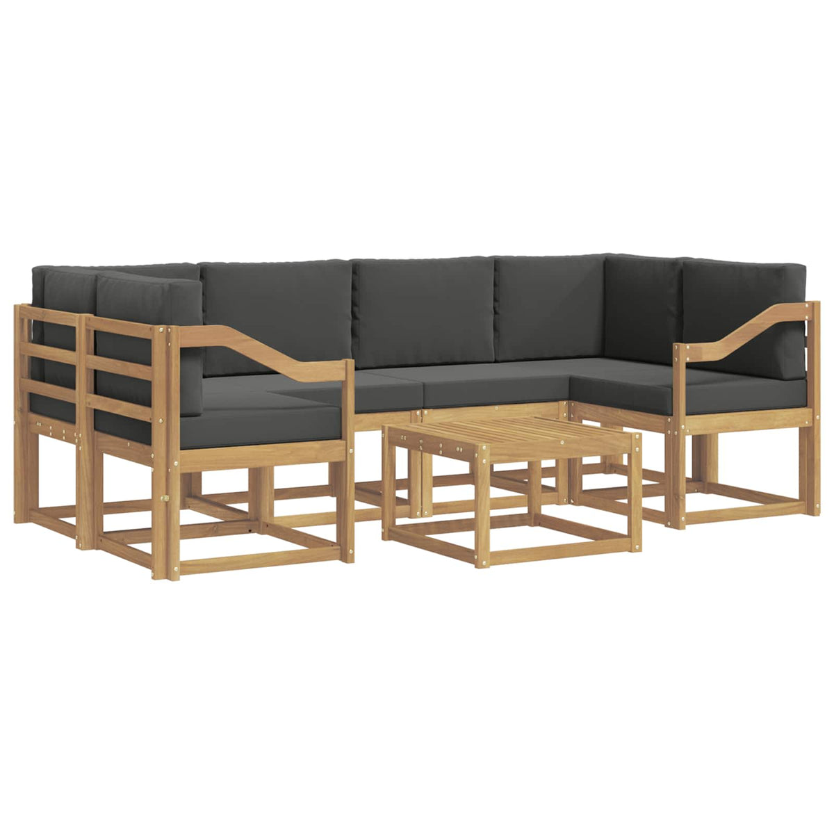 Set vanjskih sofa 7 kom. Bijela i antracit