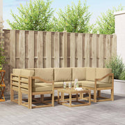 Set vanjskih sofa 7 kom. Bijela i bež