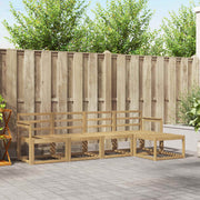 Set vanjskih sofa 5 pcs Bijela 249 x 122,5 x 73 cm