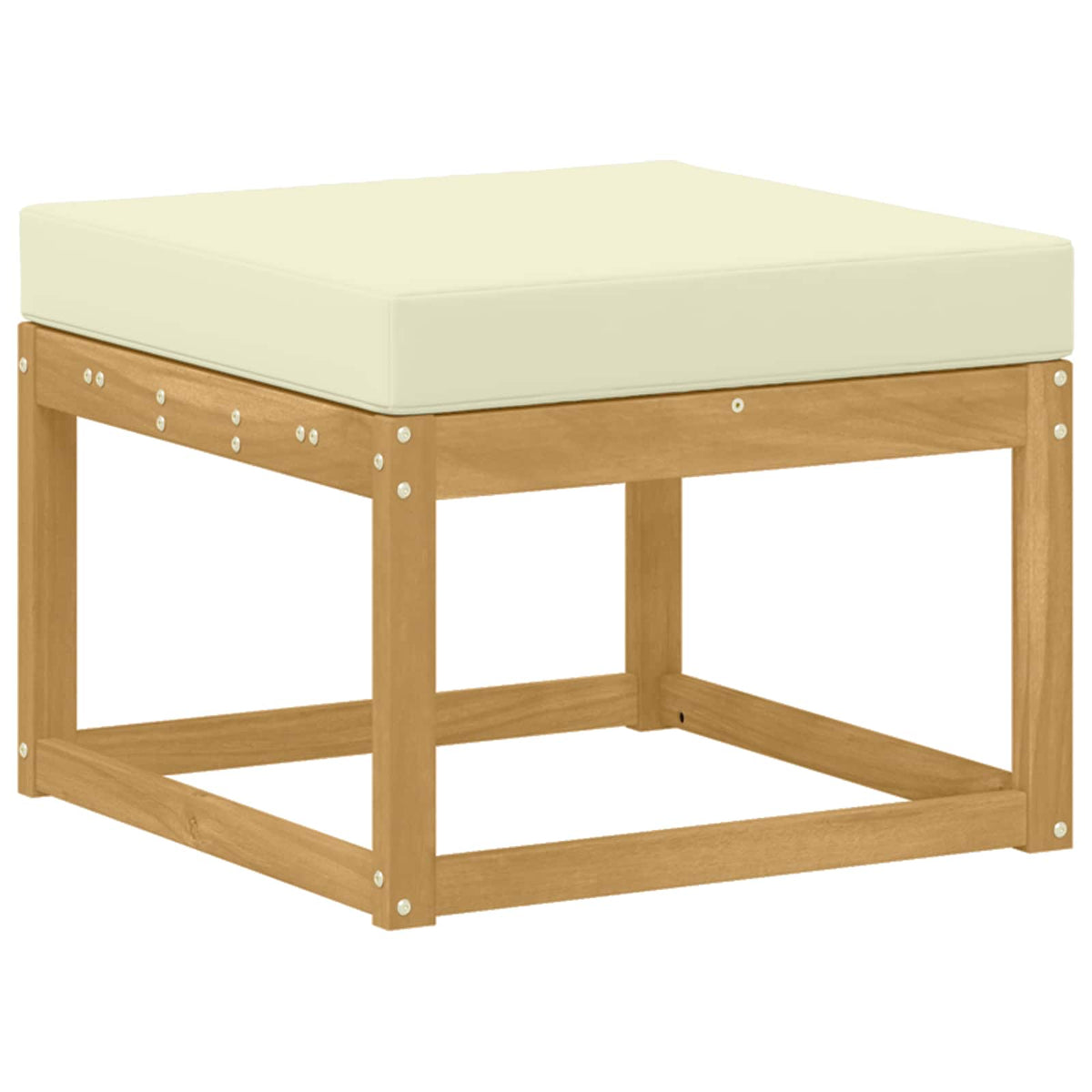 Set vanjskih sofa 6 kom. Bijela i krem 59 x 59 x 37 cm