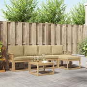 Set vanjskih sofa 6 kom. Bijela i bež