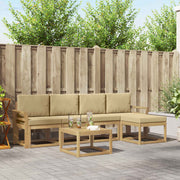 Set vanjskih sofa 6 kom. Bijela i bež