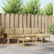 Set vanjskih sofa 6 kom. Bijela i bež