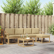 Set vanjskih sofa 6 kom. Bijela i bež