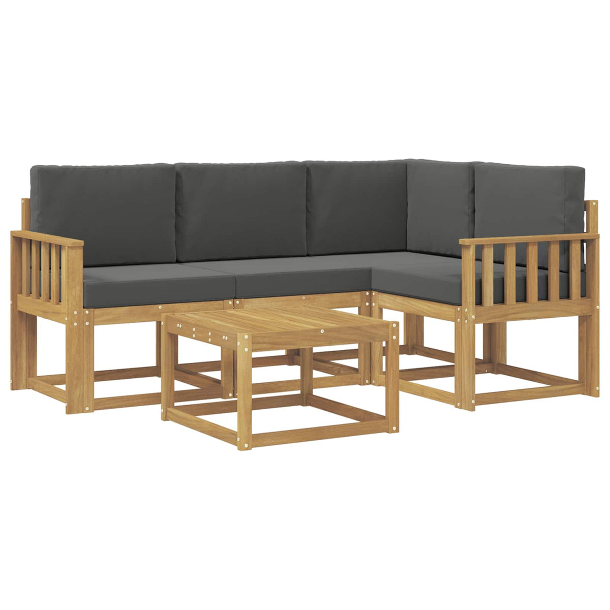 Set vanjskih sofa 5 kom. Bijela i antracit