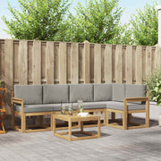Set vanjskih sofa 6 pcs Bijela i svjetlosiva