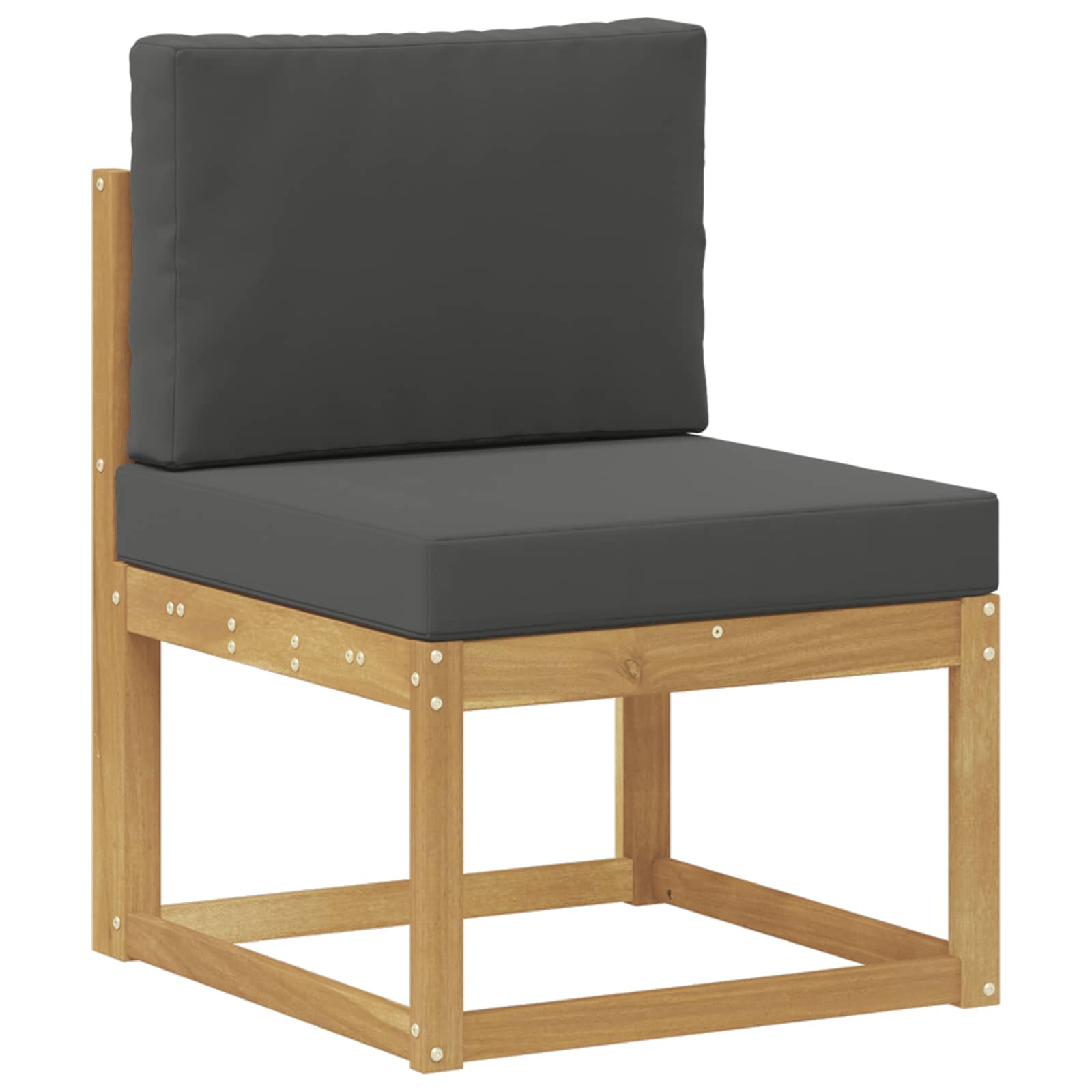 Set vanjskih sofa s jastukom 7 pcs Bijela i antracit Poliester