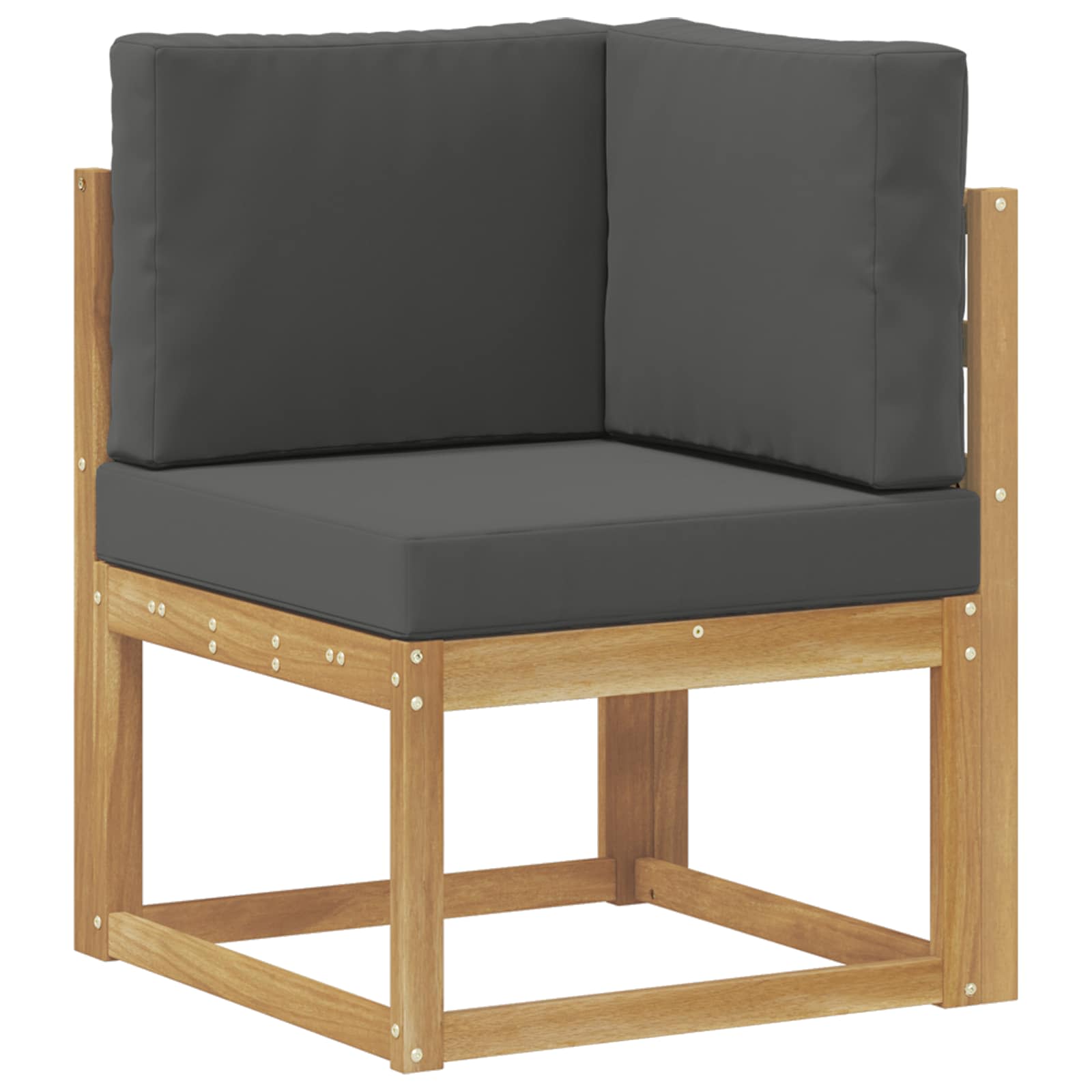 Set vanjskih sofa s jastukom 7 pcs Bijela i antracit Poliester