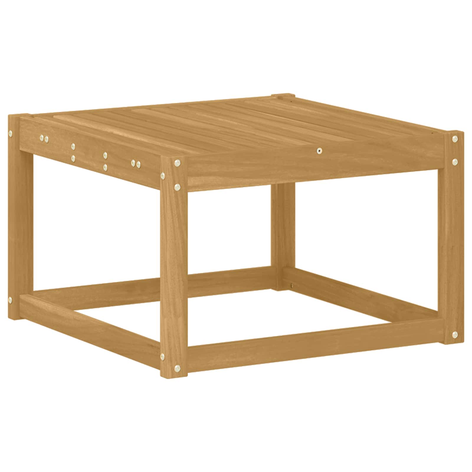 Set vanjskih sofa 7 kom. Bijela i krem Čvrsto drvo akacije