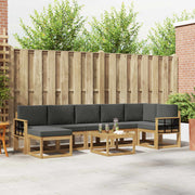 Set vanjskih sofa 8 kom. Bijela i antracit Poliester