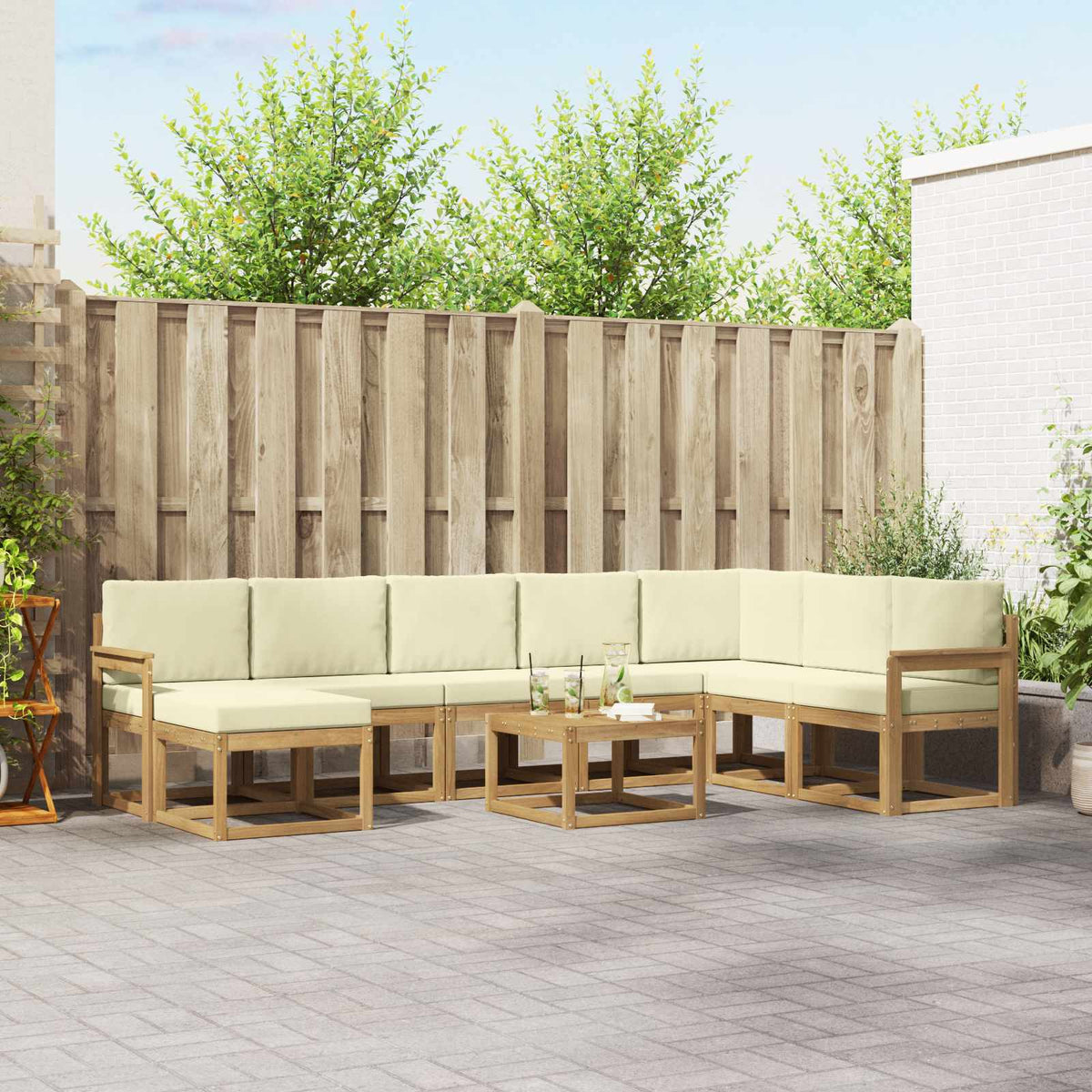 Set vanjskih sofa 9 kom. Poliester