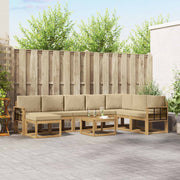 Set vanjskih sofa 9 kom. Bijela i bež