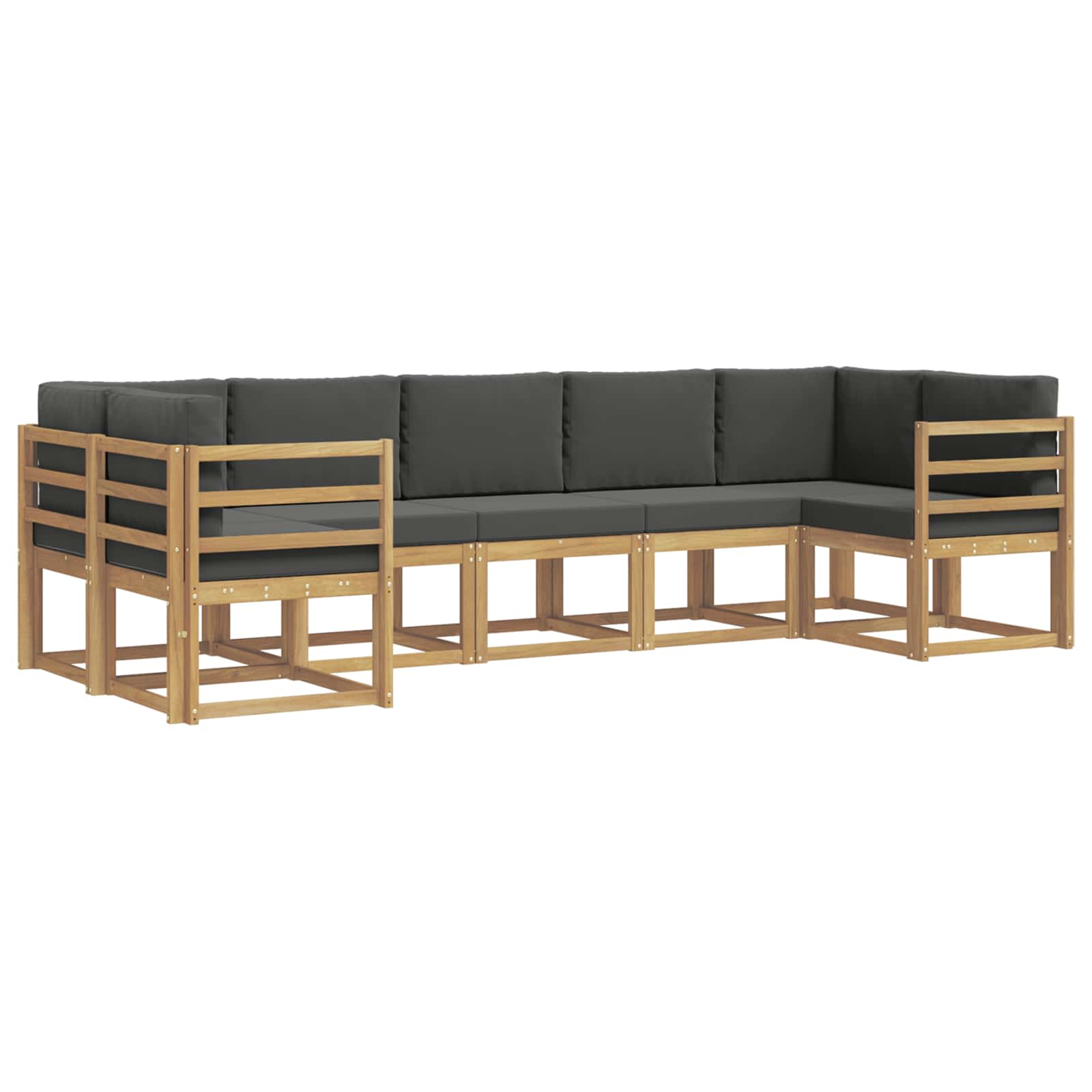 Set vanjskih sofa 7 kom. Bijela i antracit