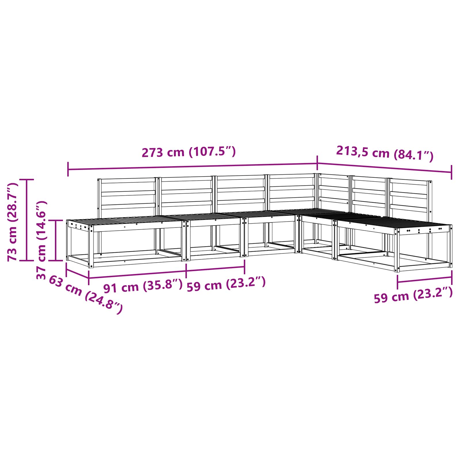 Set vanjskih sofa