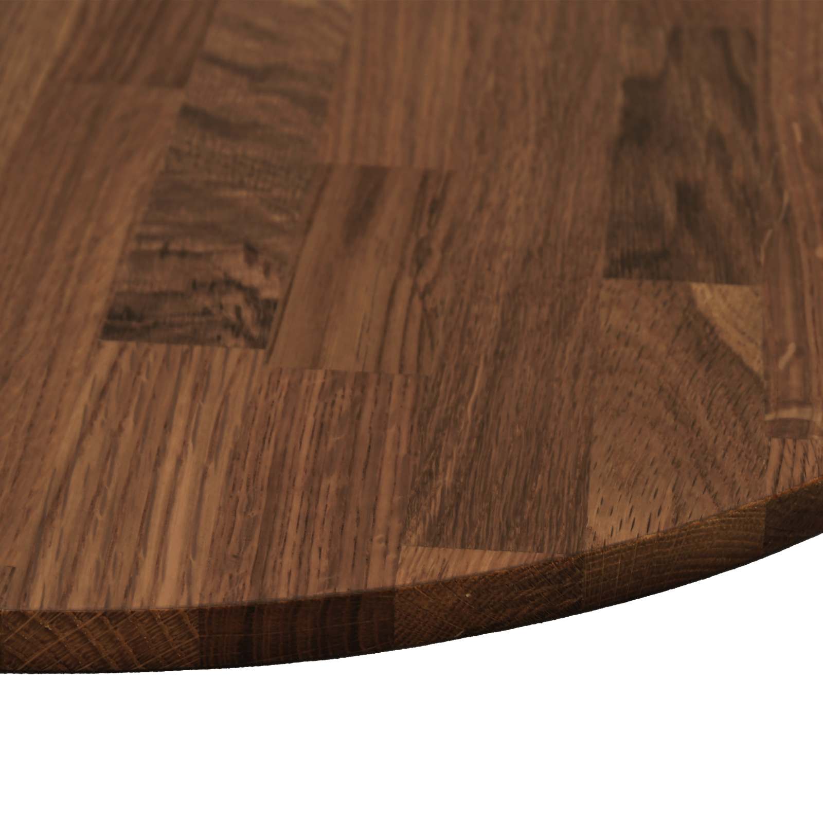 Gornji dio stola Tamno smeđa Ø 60 x 4 cm Čvrsto Hrastovo Drvo