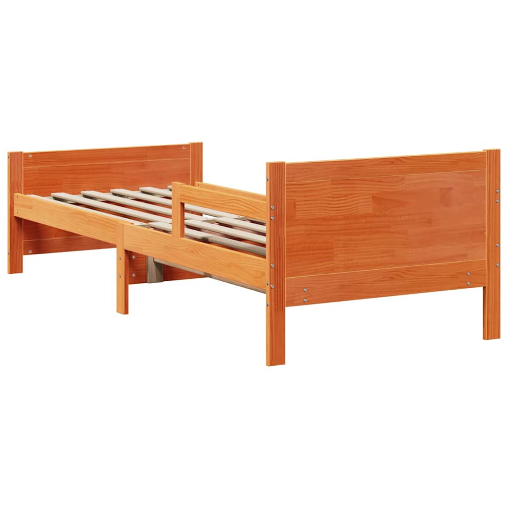 Krevetna konstrukcija Vosak smeđa 80 x 200 cm Konstruirano drvo