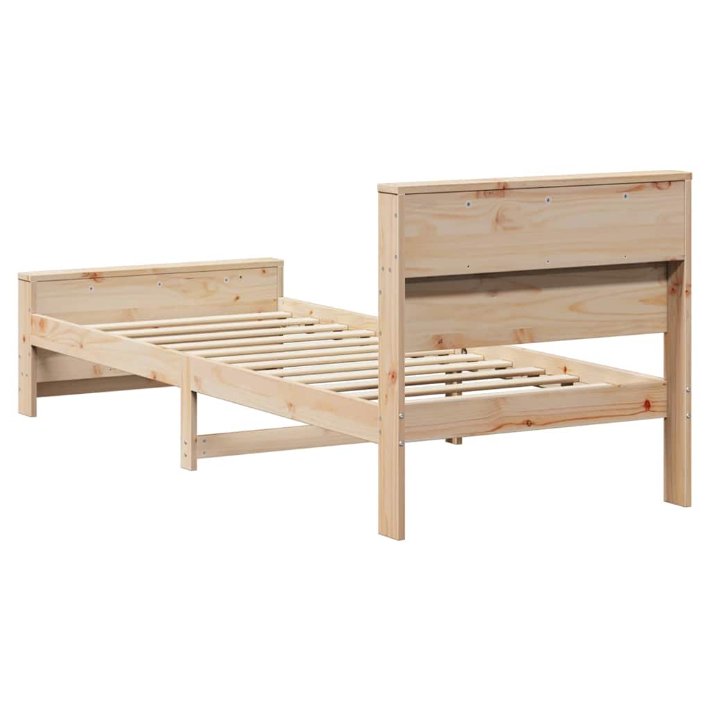 Krevetna konstrukcija Smeđa 100 x 200 cm Konstruirano drvo